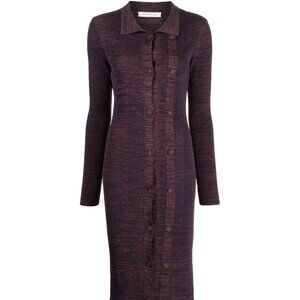 Striking Christopher Esber Double-Button Knit Maxi Dress